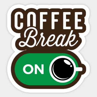 Coffee Break On Sticker